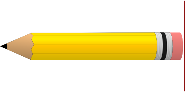 yellow pencil clipart - photo #1