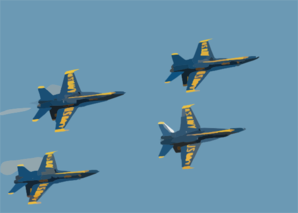 The U.s. Navy S Flight Demonstration Team, The Blue Angels Put On A Spectacular Show During The Annual Naval Air Station Lemoore Air Show. Clip Art