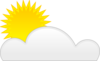 Sun Cloud Clip Art