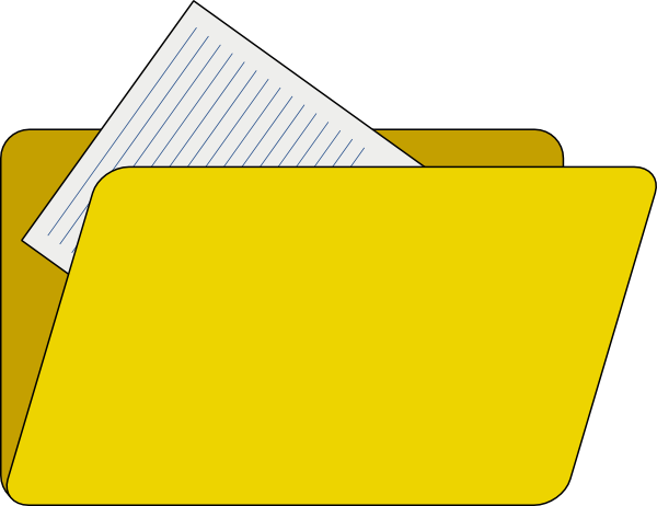 yellow folder clip art - photo #16