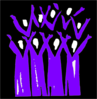 Choir Black And Purple Clip Art