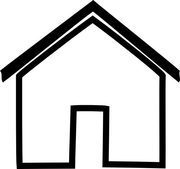 free clipart house outline - photo #15