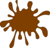 Brown Splat Clip Art