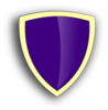 Purple Security Shield Clip Art