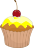 Yellow Cup Cake Clip Art