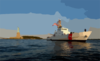The Coast Guard Cutter Bainbridge Island Clip Art