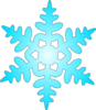 Blue Snow Flake Clip Art