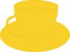 Yellow Teacup Clip Art