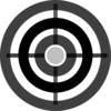 Grey Target Clip Art