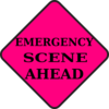 Emergency Scene Ahead Clip Art