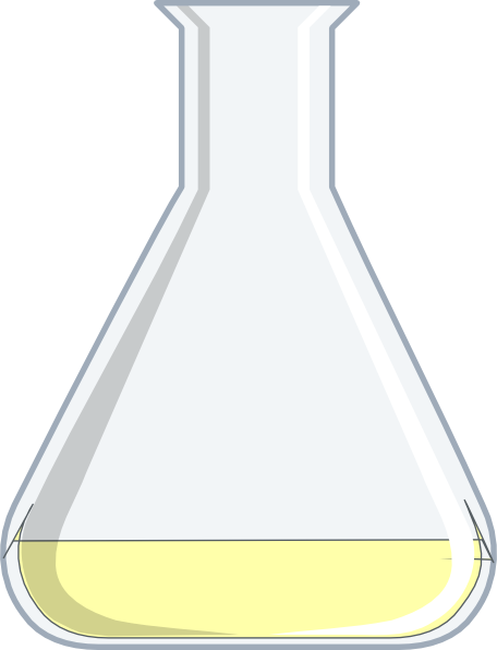 Chemistry Flash Yellow Flask Clip Art at Clker.com - vector clip art