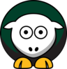 Sheep - North Dakota State Bison - Team Colors - College Football Clip Art