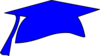 Blue Graduation Cap Clip Art