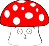 Scared Mushroom 2 Clip Art