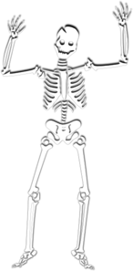 Scary Skeleton 2 Clip Art