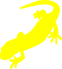 Yellow Salamander Clip Art