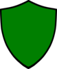 Shield-green Clip Art