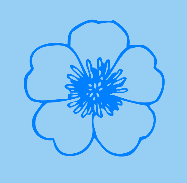 Blue Flower Clip Art at Clker.com - vector clip art online, royalty