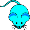 Mouse Teal Clip Art