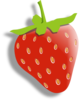 Strawberry (with Alpha Shadow) Clip Art
