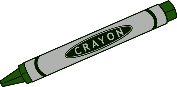 brown crayon clipart