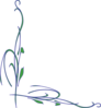 Blue & Green Vine Clip Art