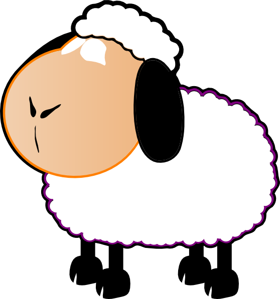 Black And White Sheep Clip Art at  - vector clip art online,  royalty free & public domain