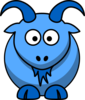 Blue Goat Clip Art