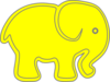 Elephantimage Yellow Clip Art