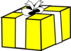 Yellow Present Clip Art