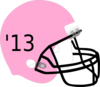 Football Helmet Pink Clip Art