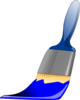 Paintbrush Blue Clip Art