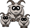 Baby Goats Clip Art