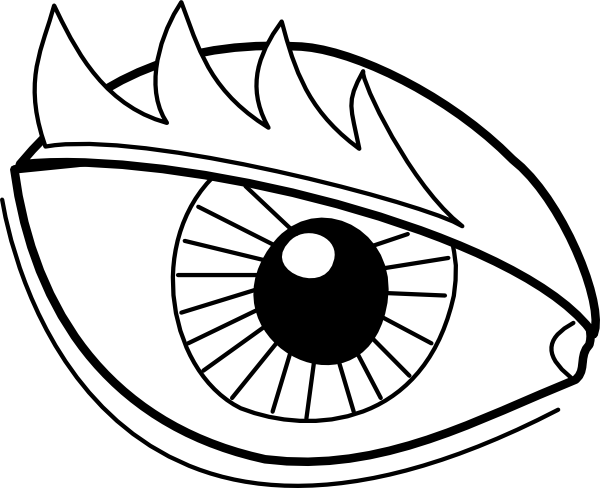 eyes clipart black and white - photo #28