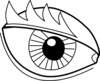 Eye Outline Clip Art