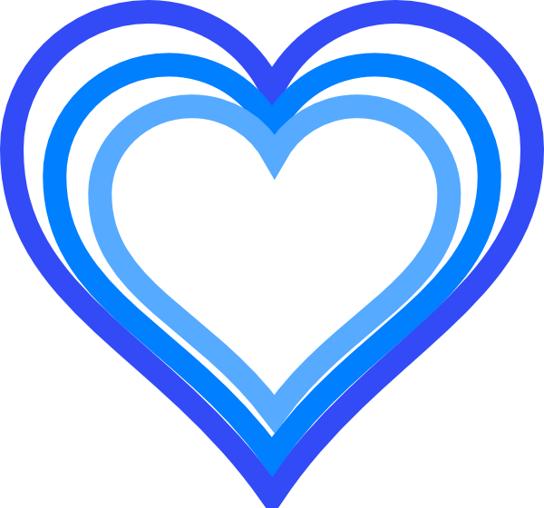 blue heart clip art free - photo #35