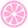 Pink Lemon Slice Clip Art