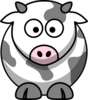 Gray Cow Clip Art