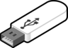 White Usb Clip Art