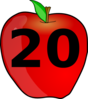 Counting Apple Clip Art