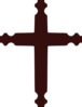 Brown Cross Clip Art