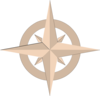 Beige Compass Clip Art