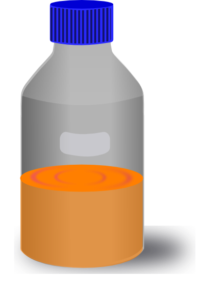Reagent Bottle With Growth Media Clip Art at  - vector clip art  online, royalty free & public domain
