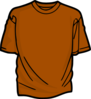Orange T-shirt Clip Art