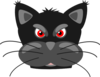 Angry Black Cat Clip Art