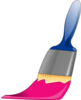 Paintbrush Hot Pink Clip Art