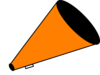 Megaphone Orange Clip Art