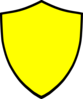 Shield-yellow Clip Art