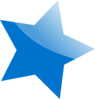 Blue Star  Clip Art