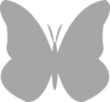 Gray Butterfly Clip Art